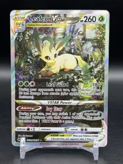 Leafeon VSTAR GG35/GG70 Crown Zenith: Galarian Gallery Pokemon TCG English NM - Image 1