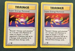 Pokemon TCG 1st Edition Super Energy Removal 079/102 Base Set Regular - Image 2