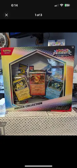 Pokemon TCG SV8.5 Prismatic Evolutions Poster Collection Box Factory Sealed - Image 2