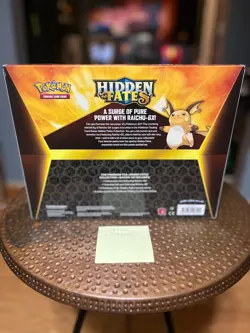 Pokemon 2019 Hidden Fates - Raichu GX Collection Box (Factory Sealed) - Image 2