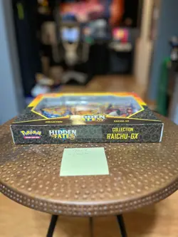 Pokemon 2019 Hidden Fates - Raichu GX Collection Box (Factory Sealed) - Image 3
