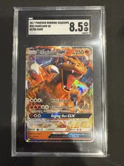 2017 Pokemon Burning Shadows Charizard GX Ultra Rare SGC 8.5 - Image 1