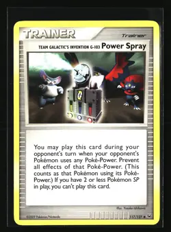 Pokemon TEAM GALACTIC'S INVENTION G-103 POWER SPRAY 117/127 (2009 Platinum) NM - Image 1