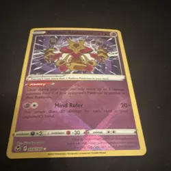 Pokemon Radiant Alakazam Silver Tempest 059/195 Radiant Rare Holo 130 HP - Image 1