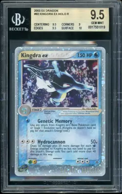 Pokemon EX DRAGON - #92/97 Kingdra ex - ENG - BGS 9.5 - POP 6 - Image 1