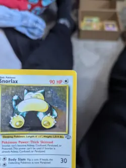 Pokemon TCG Snorlax Jungle Holo Card 11/64 Unlimited Rare - Image 2