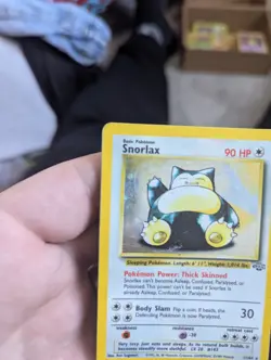 Pokemon TCG Snorlax Jungle Holo Card 11/64 Unlimited Rare - Image 5