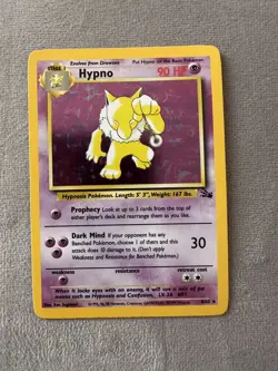 Hypno 8/62 | Fossil Set | MP | Holo Rare Pokemon Card - Image 1