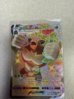 Pokemon TCG Rillaboom VMAX Shining Fates SV106/SV122 Holo Shiny Holo Rare - Image 1