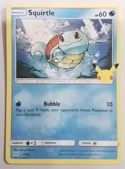 Squirtle McDonalds 25th Anniversary 17/25 Non Holo Pokemon - Image 1