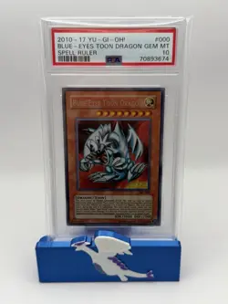 Blue-Eyes Toon Dragon SRL-000 Spell Ruler Unlimited PSA 10 Gem Mint (2010-2017) - Image 1