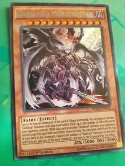 Yugioh Darklord Morningstar DESO-EN029 Secret Rare 1st Ed NM - Image 1