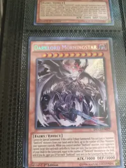 Yugioh Darklord Morningstar DESO-EN029 Secret Rare 1st Ed NM - Image 3