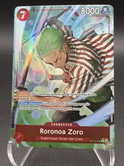 Roronoa Zoro OP14-015 Alt Art Rare One Piece TCG English - Image 1