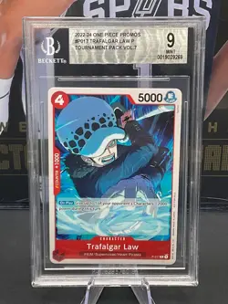 2022-24 One Piece Promos P-017 Trafalgar Law P Tournament Pack Vol. 7 BGS 9 - Image 1