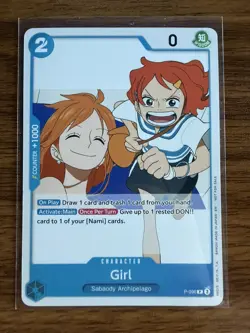 Girl (OP14 Release Event) P-096 One Piece Promotion Cards Regular - Image 1