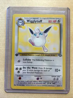 Pokemon TCG Wigglytuff Jungle 32/64 1st Edition Non-Holo Card LP - Image 1