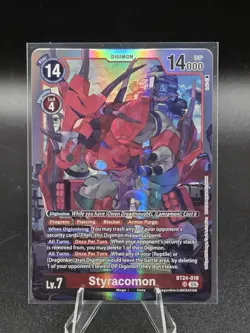 BT24-018 Styracomon Time Stranger Digimon Card Game - Image 1