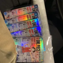 One Piece Monkey.D.Luffy US College Basketball Promo Card+Rutgers Poster - Image 1