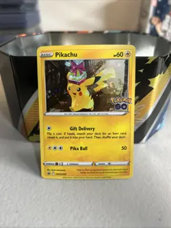 Pokemon Go Black Star Promo Pikachu TCG Card Holo Rare SWSH234 - Image 1