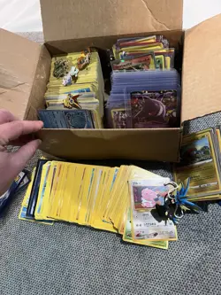 Huge Box Pokemon Card Collection Lot Wotc Vintage Binder Full Arts 500+ Cards - Image 1
