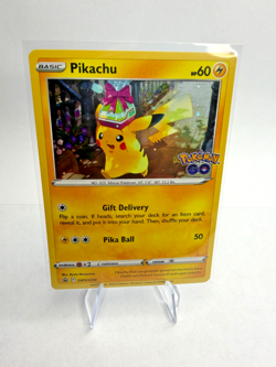 Pokemon NM Pikachu SWSH234 SWSH: Sword & Shield Promo Cards Holo SWIRL - Image 1