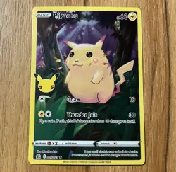 Pikachu 005/025 Celebrations Holo Rare Full Art Pokemon Card NM 25th Anniversary - Image 1