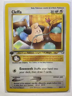 1st Edition Cleffa 20/111 - Neo Genesis - Pokemon card rare - NM/LP - Image 1