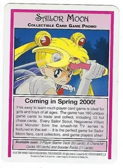 SAILOR MOON COLLECTABLE CARD GAME CCG PROMO CARD 2000 NMT DART FLIPCARDS #NNO - Image 1