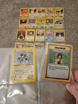 Pokemon Gym Heroes Lot Of 21 Cards Magneton And Erika Holo Great Condition! - Image 1