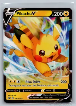 Pikachu V Promo SWSH: Sword & Shield Promo Cards SWSH285 NM - Image 1