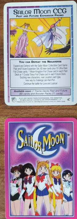 SAILOR MOON THUNDERCLAP DARK MOON SAILOR MOON PROMO CARD 2000 DART FLIPCARDS - Image 2