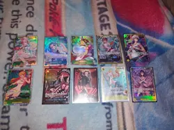 One Piece Tcg Japanese Mixed Lot Of 10 Cards - Image 1