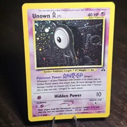 Pokemon Unown [A] Neo Discovery Holo Rare English Card No.14/75 HP40 - Image 1