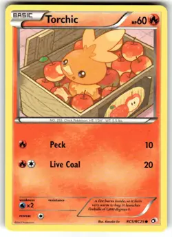 Pokemon TCG Torchic RC5/RC25 Legendary Treasures: Radiant Collection Holo Card - Image 1
