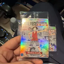 One Piece Monkey.D.Luffy US College Basketball Promo Card 1/23 In HAND - Image 1