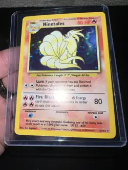 Ninetales 12/102 Holo Rare Base Set Pokemon Card TCG NM - Image 1