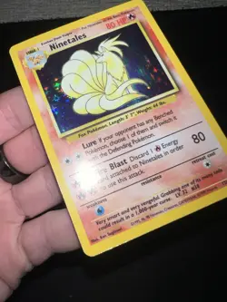Ninetales 12/102 Holo Rare Base Set Pokemon Card TCG NM - Image 3