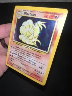 Ninetales 12/102 Holo Rare Base Set Pokemon Card TCG NM - Image 5