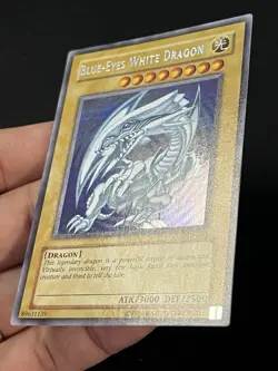 2002 Blue-Eyes White Dragon DDS-001 Secret Rare Holo YuGiOh Card English - Image 5