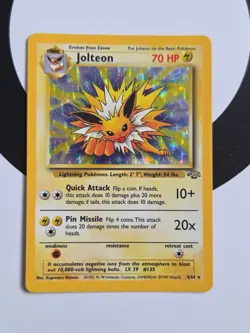 Jolteon 4/64 HOLO Rare Jungle Set Unlimited 1999 WOTC Pokemon Card Near Mint - Image 1