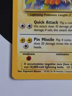 Jolteon 4/64 HOLO Rare Jungle Set Unlimited 1999 WOTC Pokemon Card Near Mint - Image 5