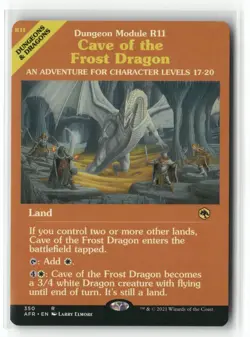 Cave of the Frost Dragon 350 Adventures in the Forgotten Realms AFR MTG Magic - Image 1