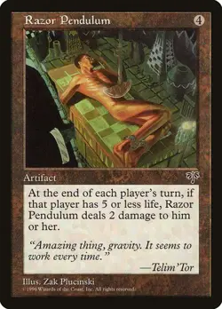 Razor Pendulum NM/M Mirage Artifact Mtg Magic English Regular - Image 1