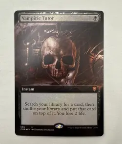Vampiric Tutor x1 *FOIL* MTG Commander Legends Extended Art 1x Magic NM - Image 1