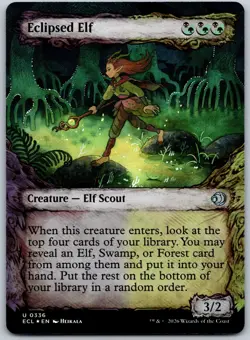 Eclipsed Elf (Showcase) Foil U Lorwyn Eclipsed 336 NM - Image 1