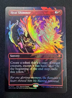 🌈 Heat Shimmer (Borderless FOIL) Special Guests SPG - Lorwyn Eclipsed MTG NM - Image 1