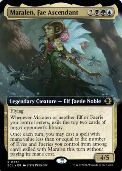 Maralen, Fae Ascendant EXTENDED ART Lorwyn Eclipsed Magic MTG NM - Image 1