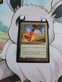 MTG Swiftfoot Boots #58 Foil Retro Frame U Commander: The Brothers’ War (BRC) W3 - Image 1