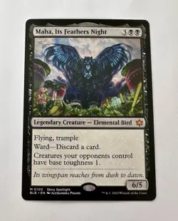 Maha, Its Feathers Night - Non Foil MTG Bloomburrow - Free Ground Adv Shipping - Image 1